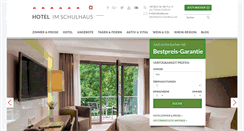 Desktop Screenshot of hotel-im-schulhaus.com